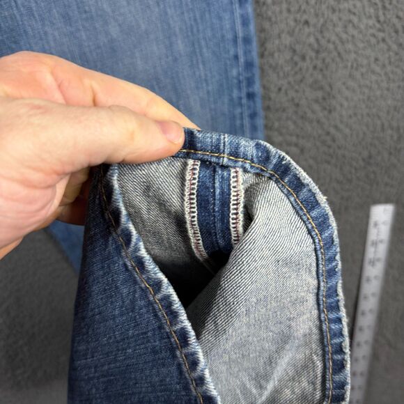 Polo Ralph Lauren Jeans Mens 36x34 Blue Hampton Straight Medium Wash Selvedge - Picture 15 of 16